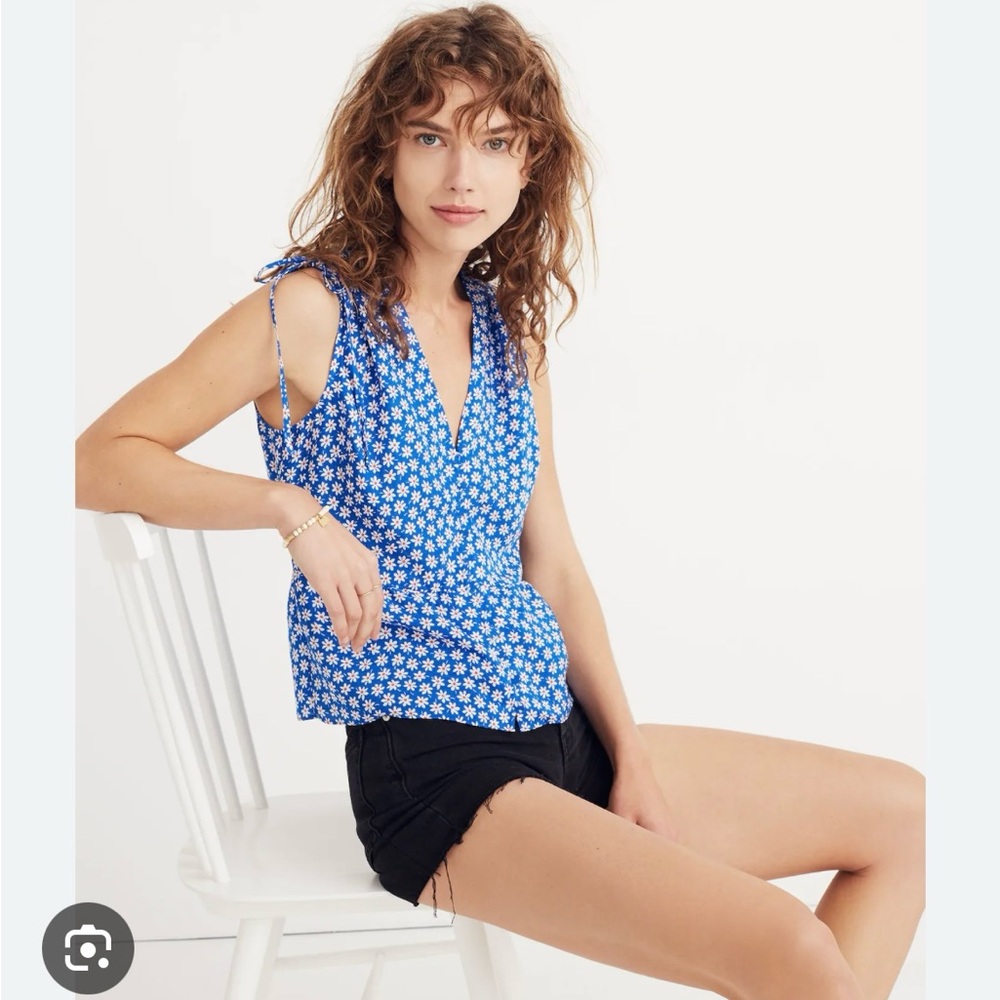 Madewell Belle Tank Top in Mini Daisy
